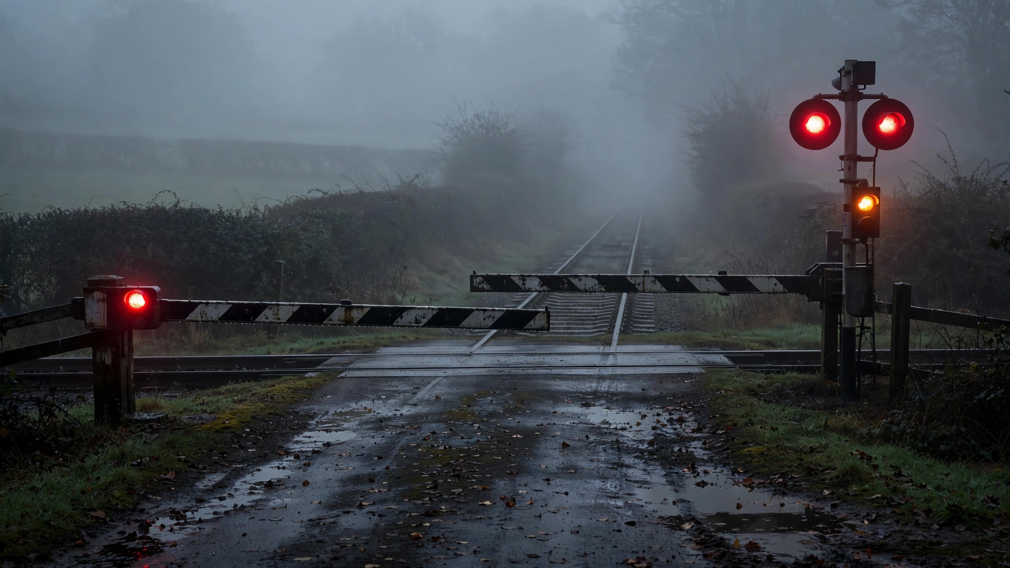 Fog at the Level Crossing