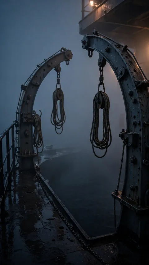 Empty Davits, Dark Water