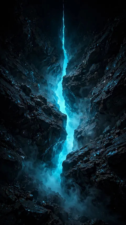 A Crack Full of Blue Fire