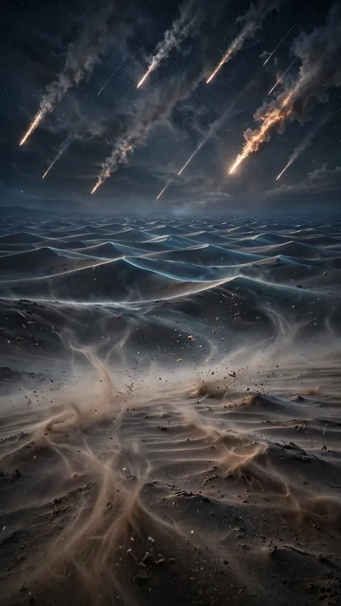 Fire Falls on the Dunes