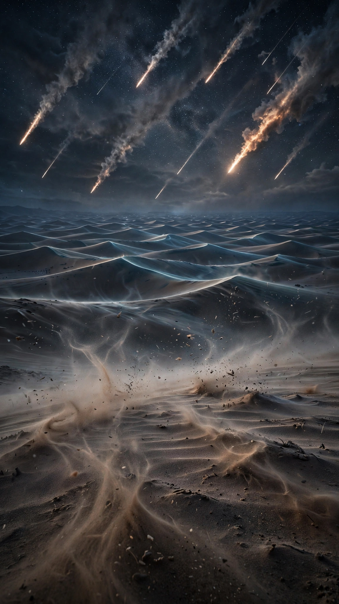 Fire Falls on the Dunes