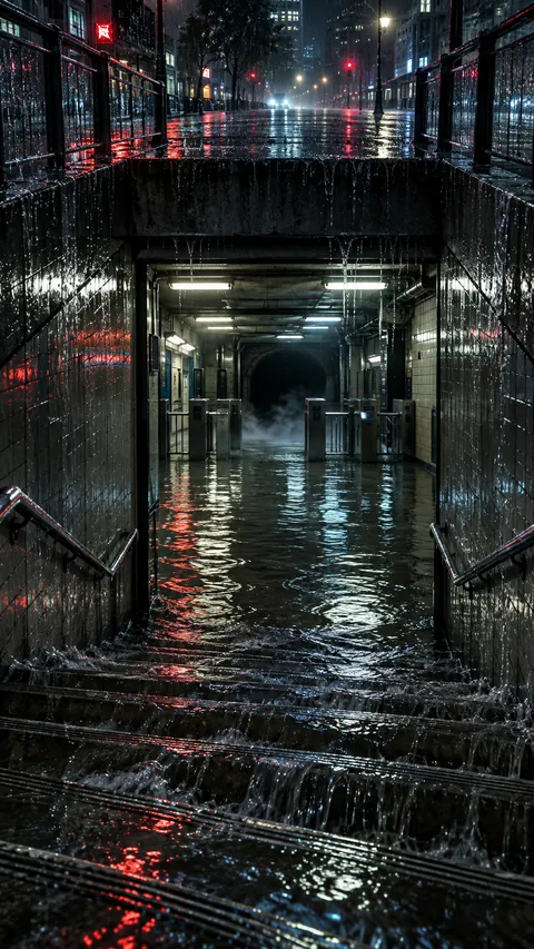 The Metro Floods at Midnight