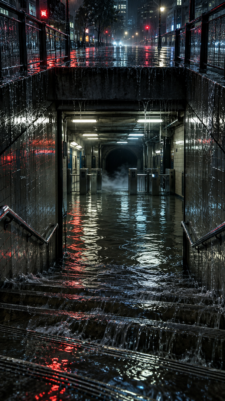 The Metro Floods at Midnight
