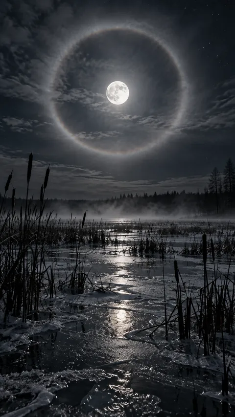 A Halo Around the Cold Moon