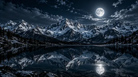 Moonlit Stillness Over the Peaks