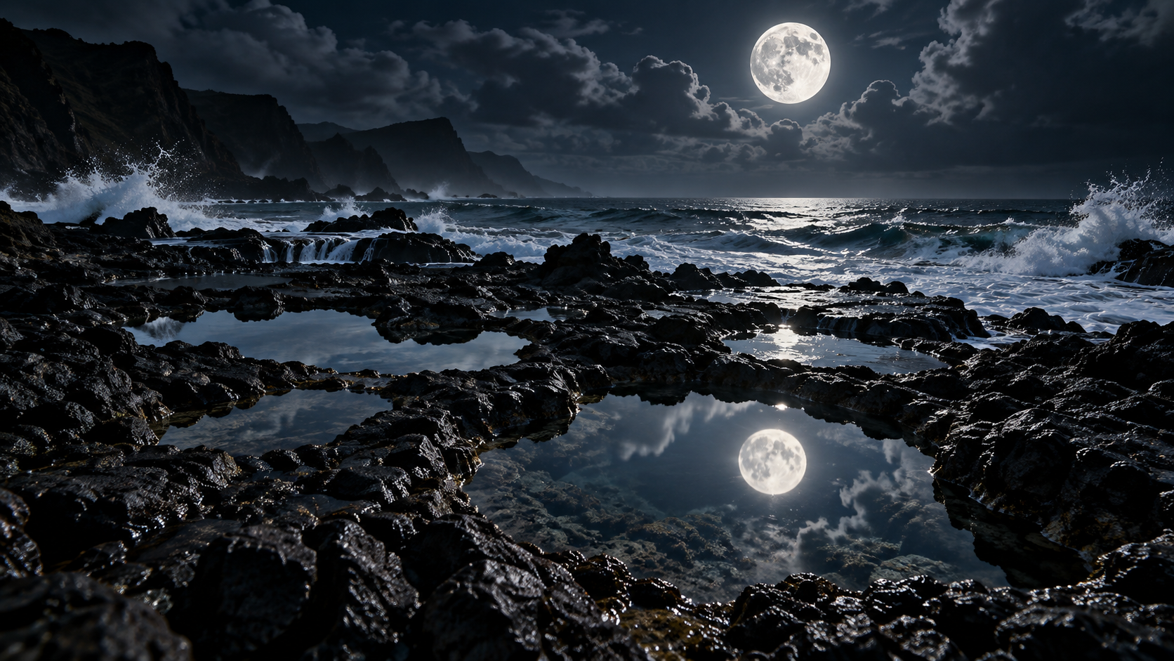 Moonlight in the Tide Pools