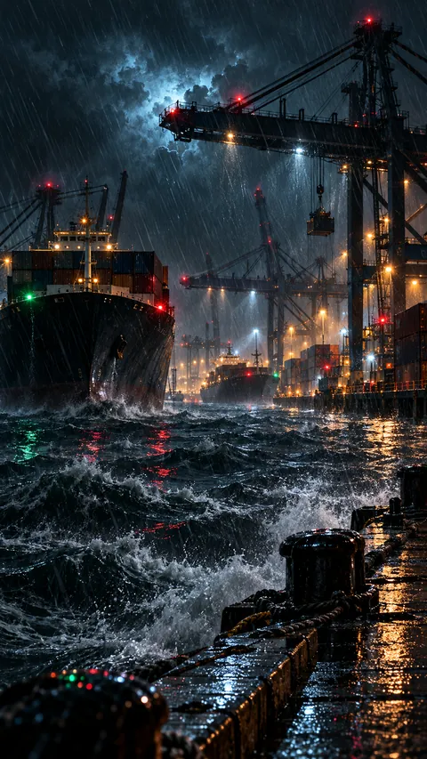 Cranes Against Electric Sky