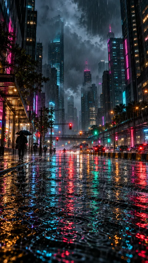 The Boulevard Drowns in Neon