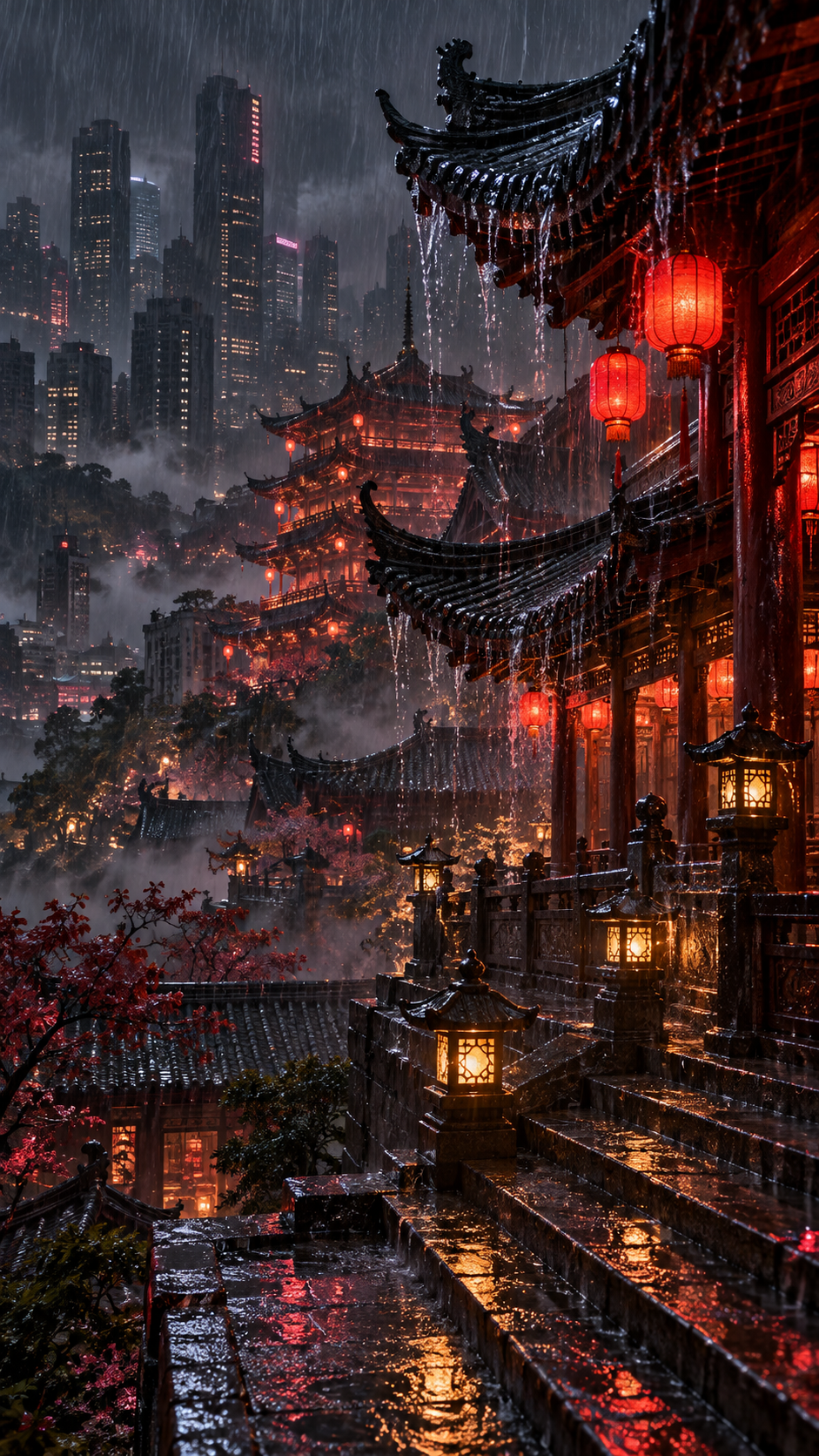 The Pagoda in Monsoon Neon