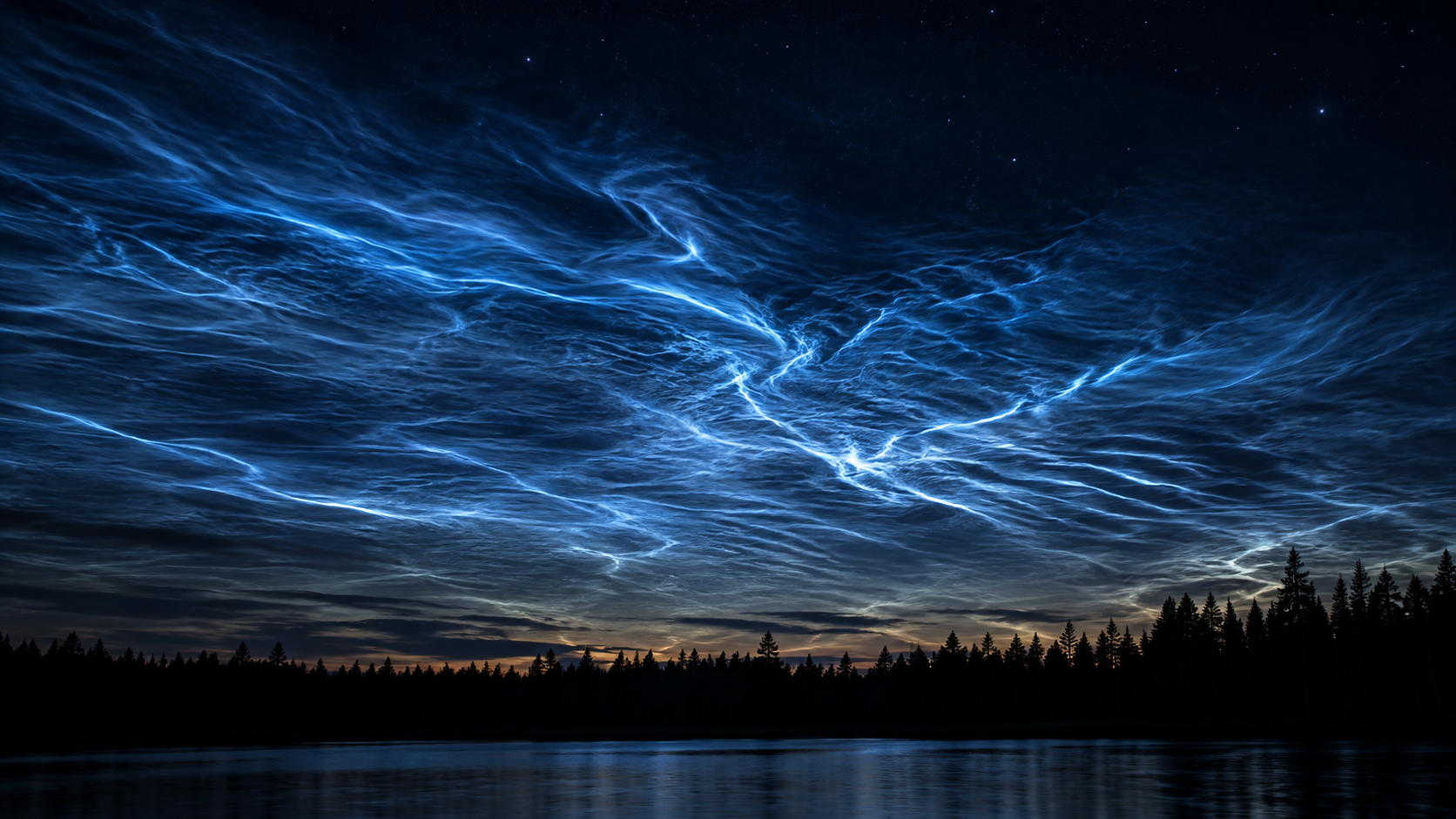 Clouds That Shine at Midnight