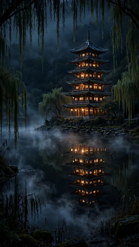 The Pagoda Keeps the Night