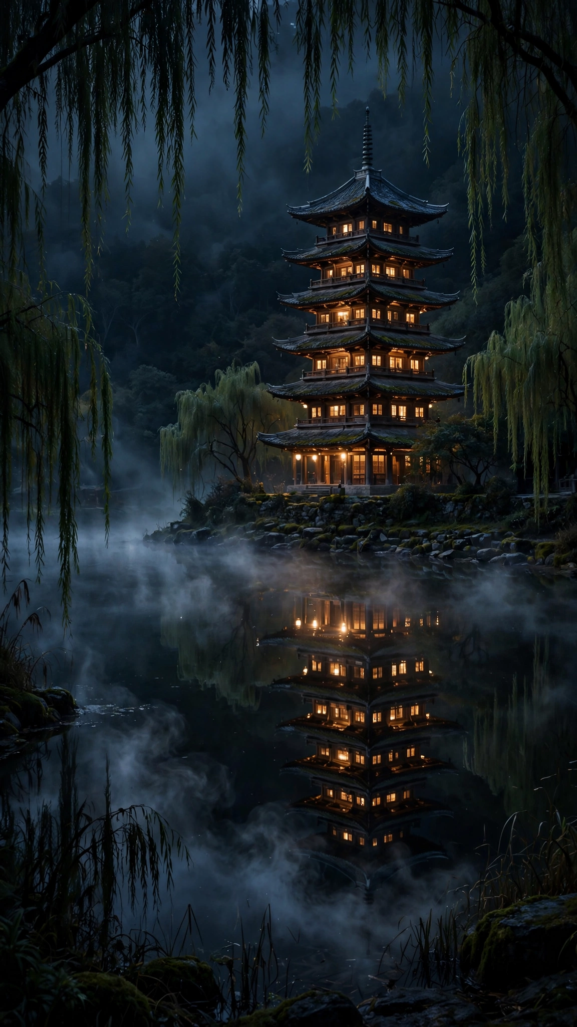 The Pagoda Keeps the Night