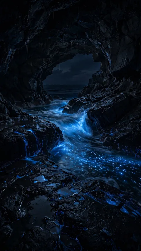 The Grotto Ignites at High Tide
