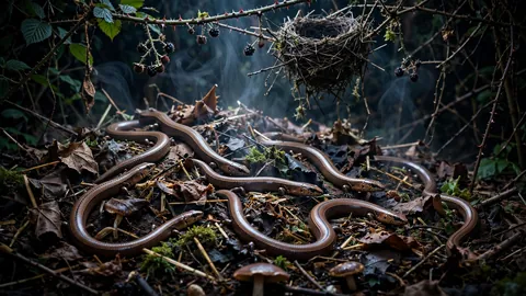 Slow-Worms in the Compost