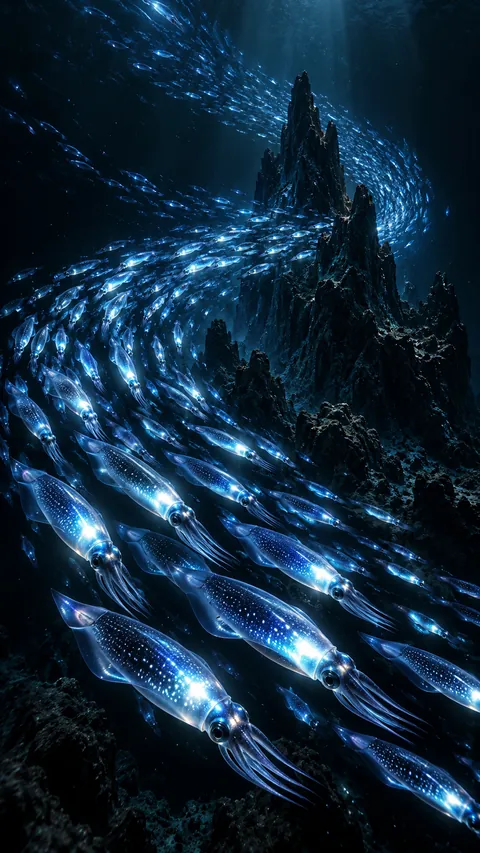 The Silver Run of Squid