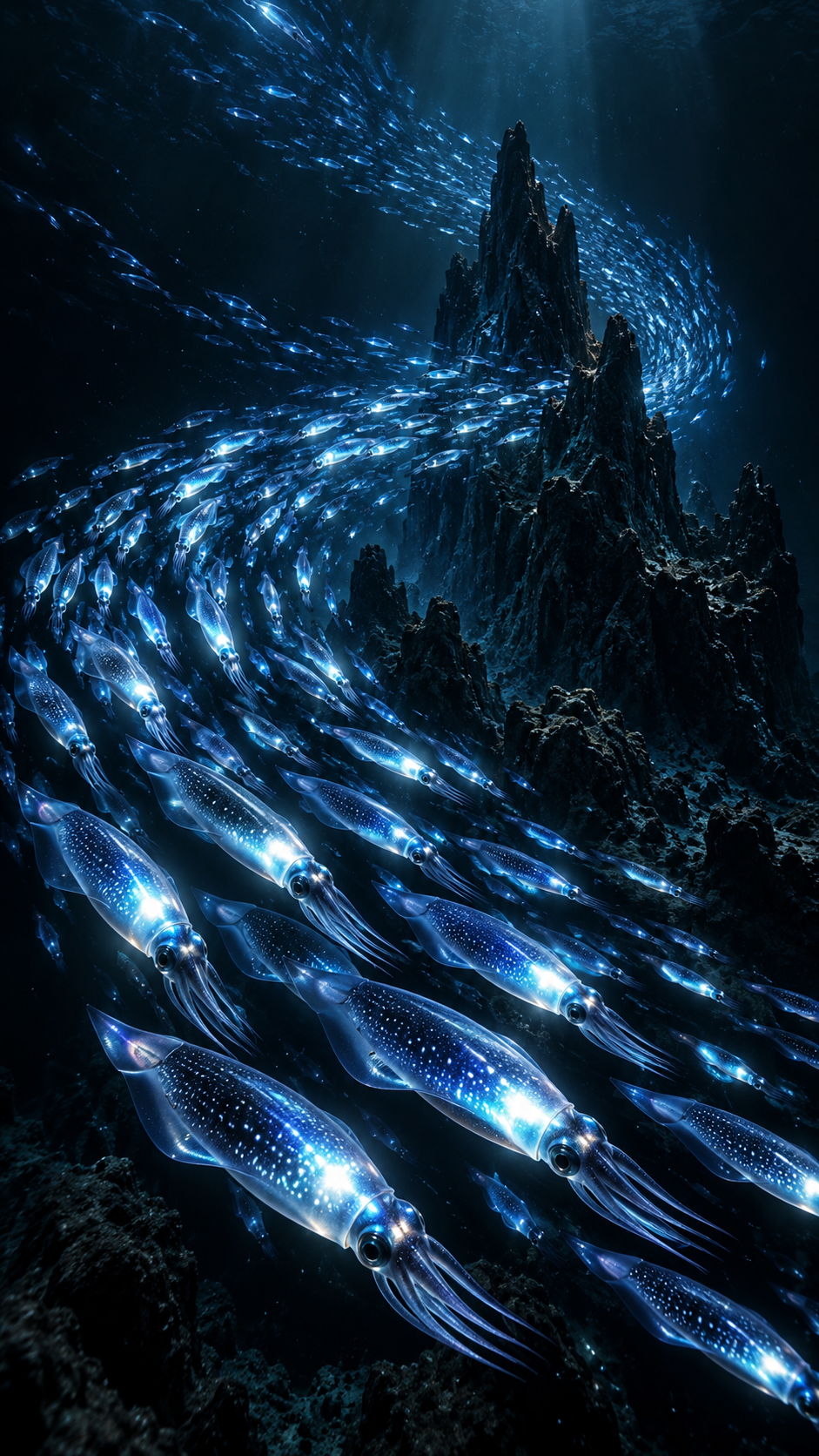 The Silver Run of Squid