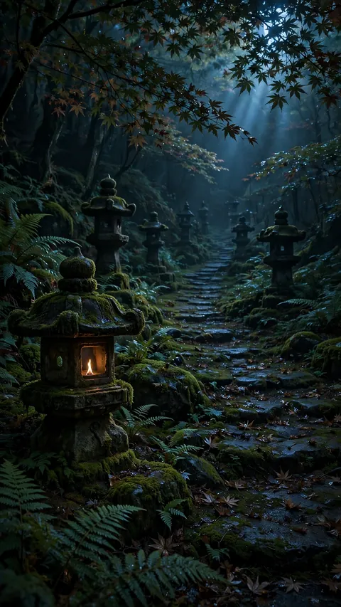 Lanterns the Moss Remembers