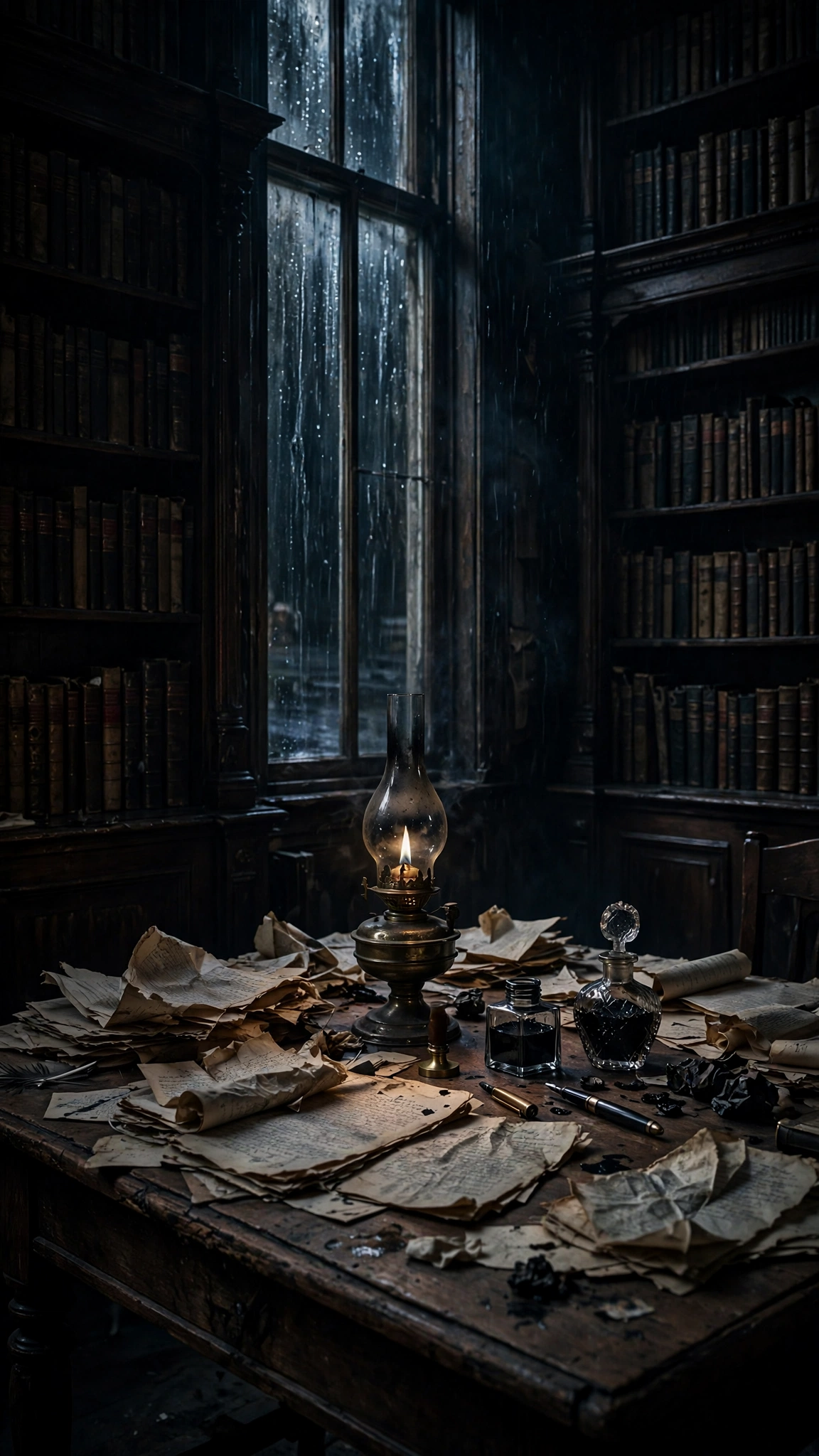 Manuscripts Under a Dying Lamp