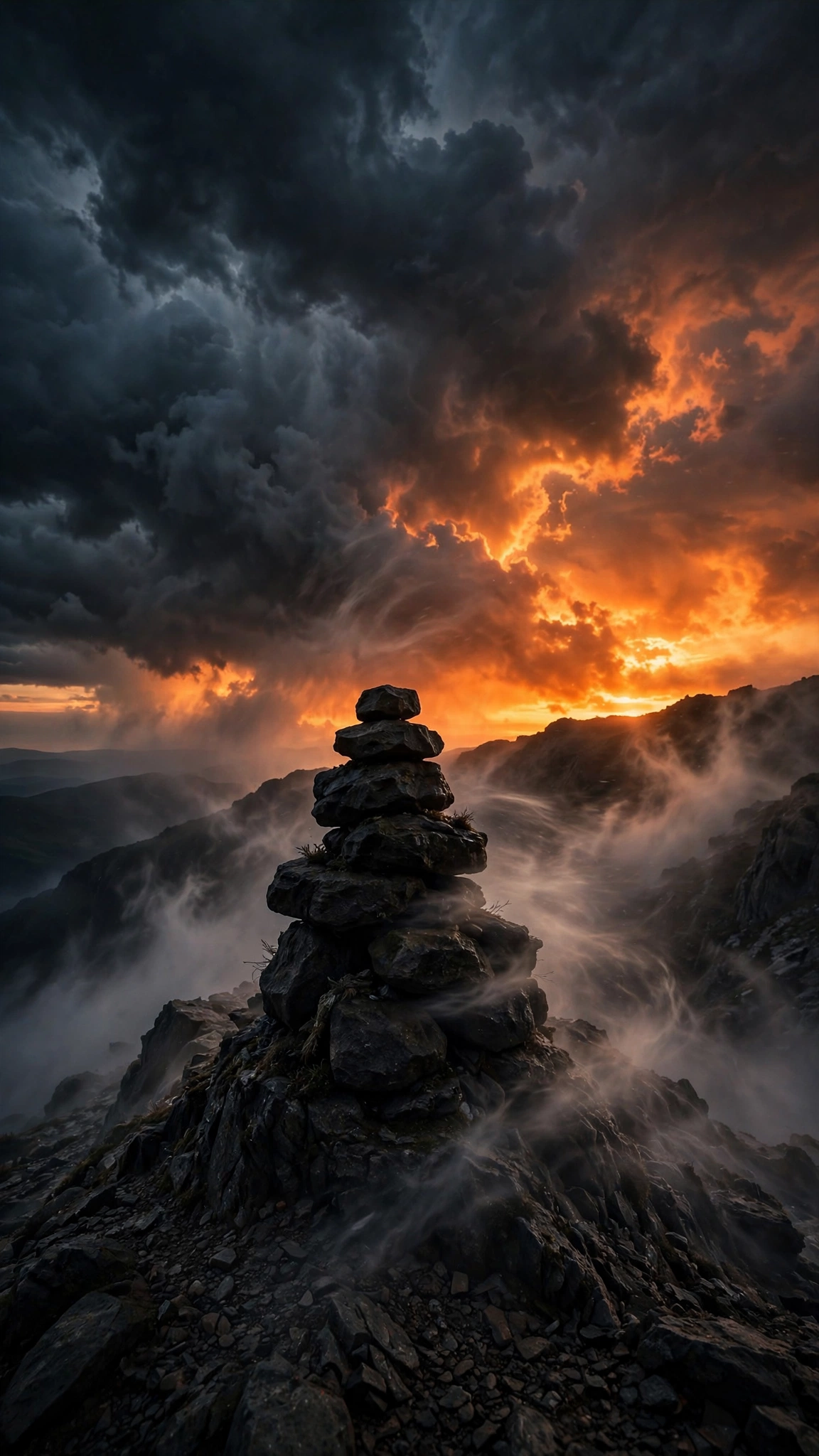 Stones Against the Livid Sky