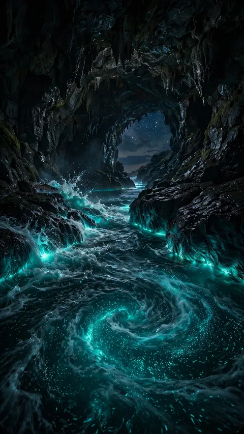 The Tide Glows Teal