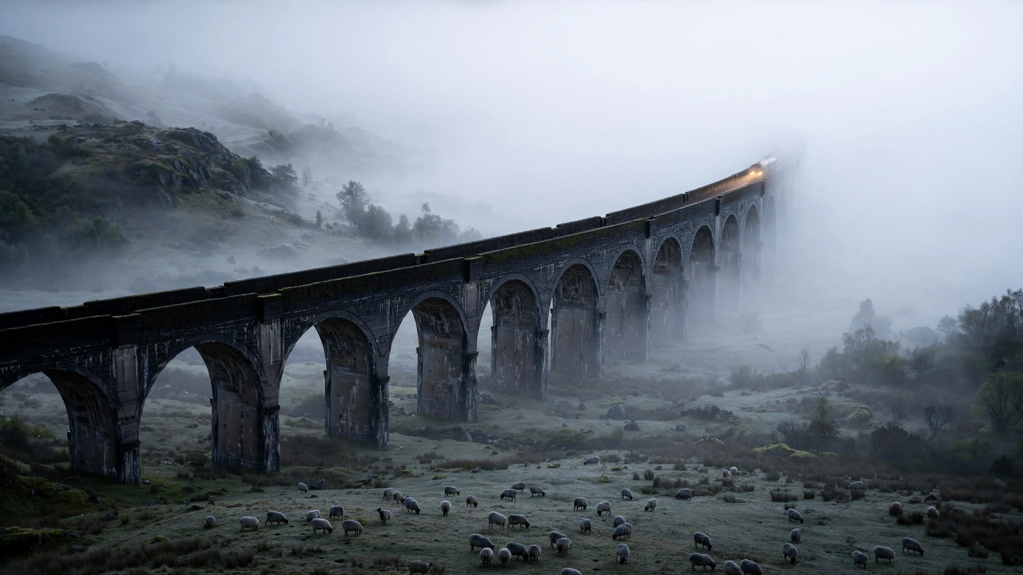 Arches Lost in Valley Fog