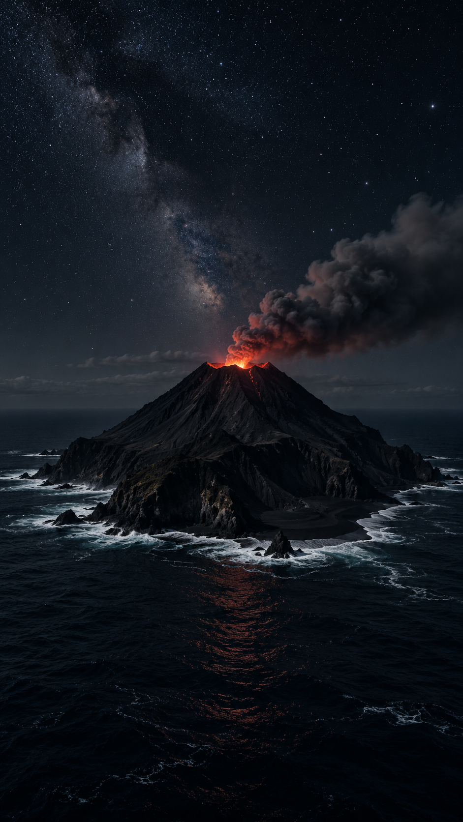 The Island Alone on Dark Water